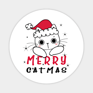 Merry Catmas Magnet